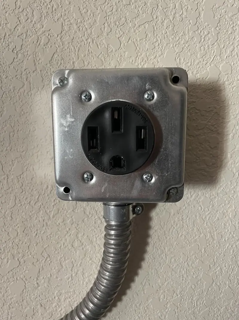 NEMA 14-50 outlet installed for Electrical Panel Upgrade in Verona